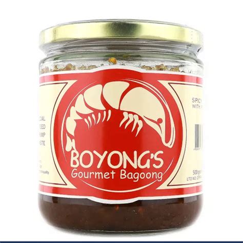 Boyong's Gourmet Bagoong Spicy Flavor 500g .